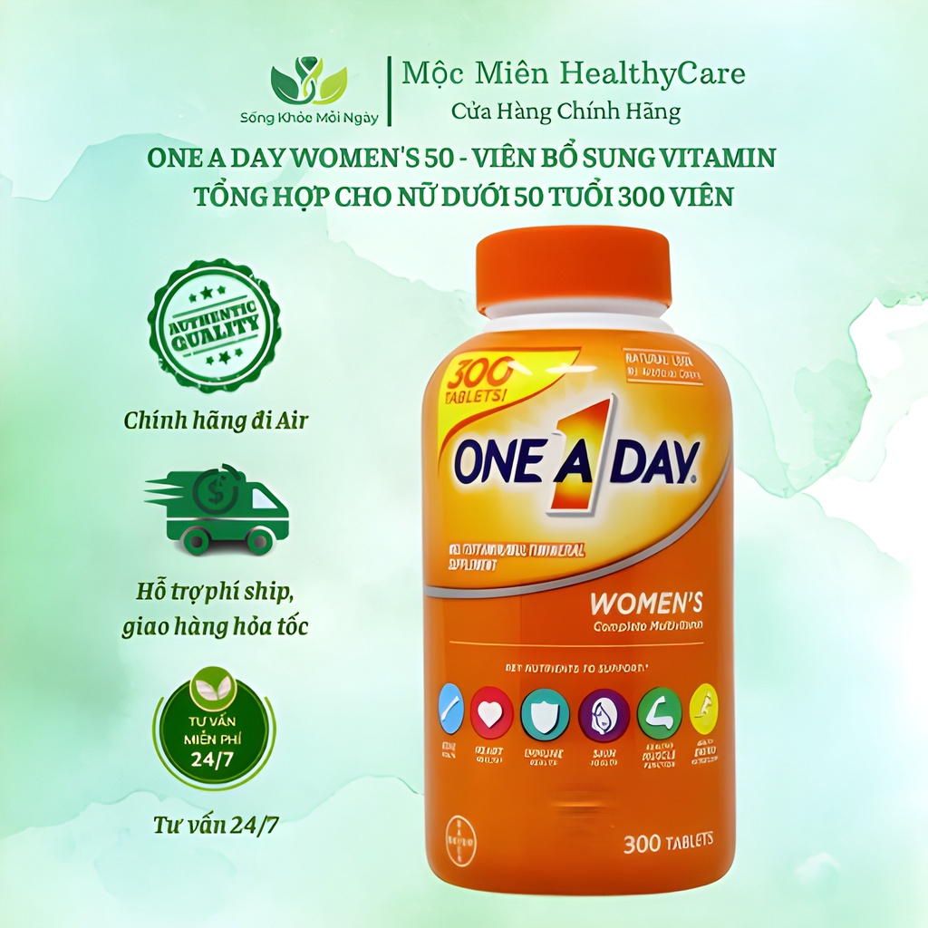 Viên Uống One A Day Women's Complete Multivitamin 300 Viên