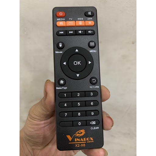 REMOTE ĐIỀU KHIỂN VINABOX X2 - SỬ DỤNG CHO MODEL:X9,X10,X20 2GB 4G,X3,X2 PLUS,X4 chính hãng