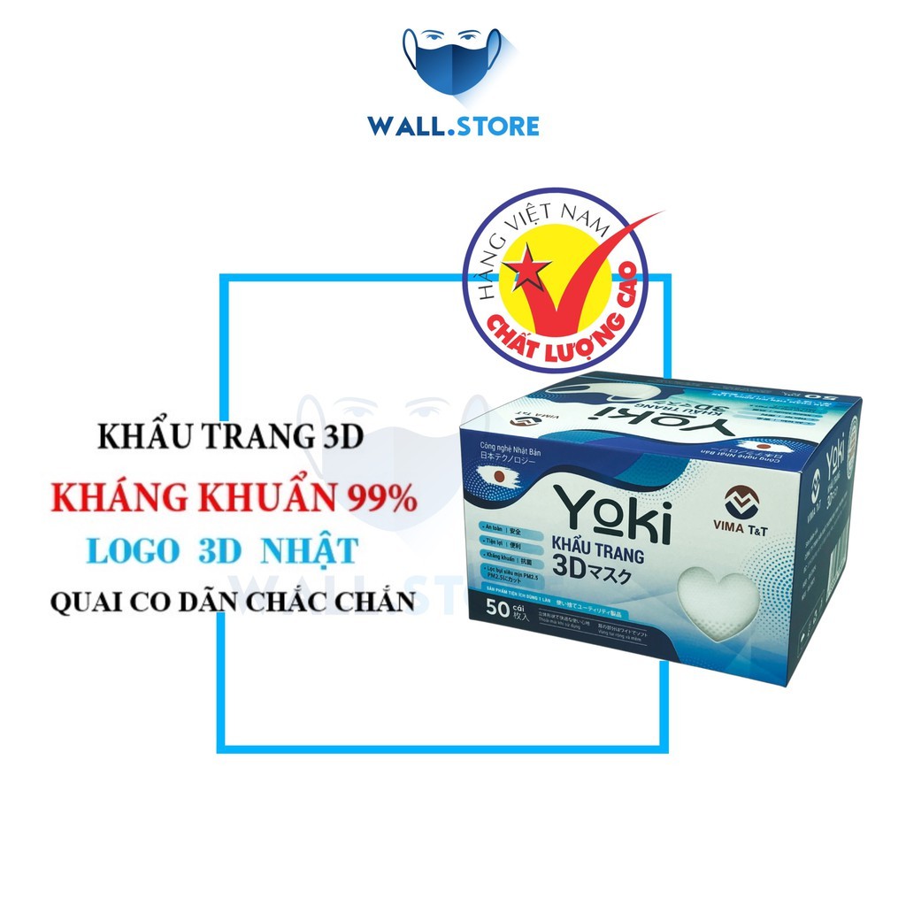 Hộp 100 cái Khẩu Trang 3D Mask Công Nghệ dập Nhật Bản đủ 5 màu