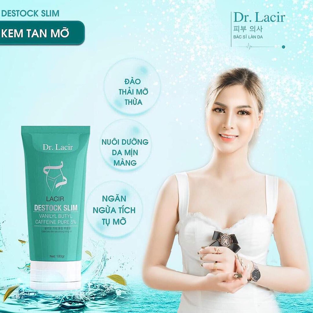 [kèm quà] KEM TAN MỠ Dr.Lacir DTOCK SLIM Đánh Tan Mỡ Trong 7 Ngày - không bỏng rát, hiệu quả cao