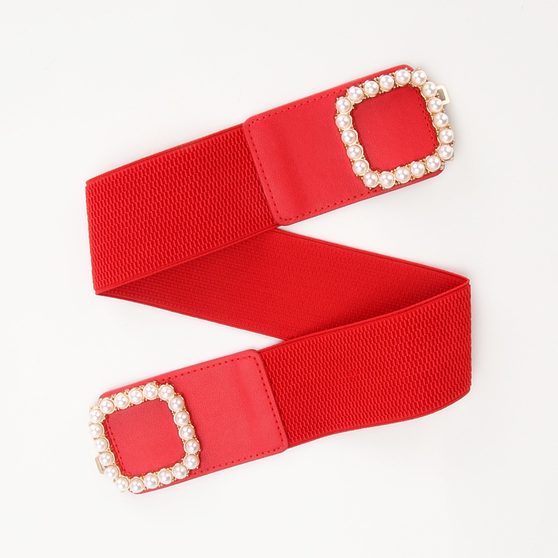 Thắt Lưng Ngọc Trai Co Giãn Bản Rộng Thời Trang Cho Nữ Có 5 Màu Để Lựa Chọn