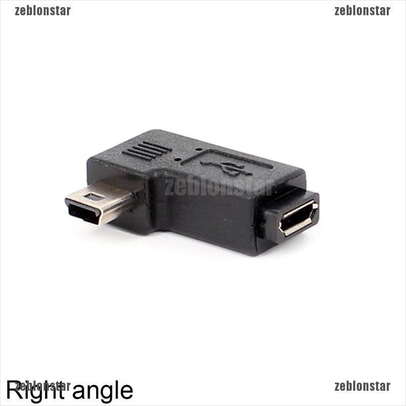 ❤star Jack kết nối góc 90 độ đầu đực cổng Mini USB Type A đầu cái cổng Micro USB ▲▲
