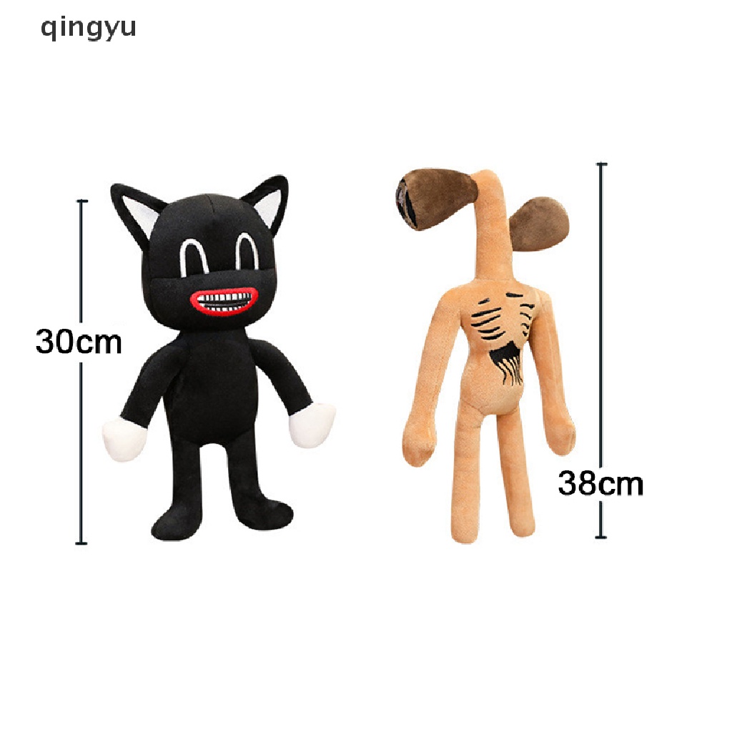 qingyu   Anime Siren Head Scary Sirenhead Cat Soft Cartoon Stuffed Kids Gift PLI