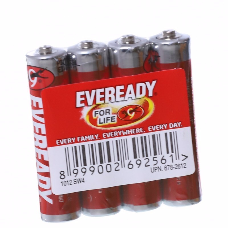 Pin AA.AAA -   Eveready vỉ 4 viên - Hàng chính hãng DKSH Việt Nam.