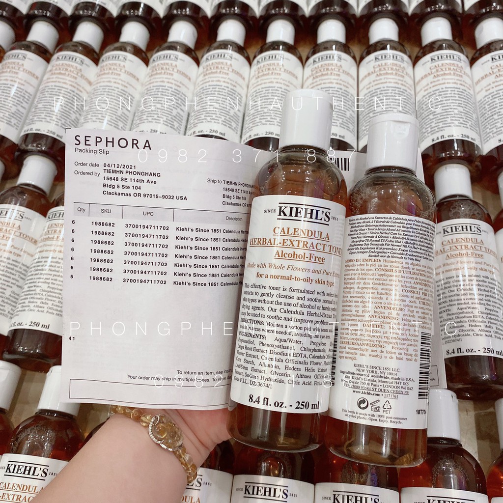 Nước hoa hồng KIEHL'S Calendula Herbal Extract Alcohol-Free Toner