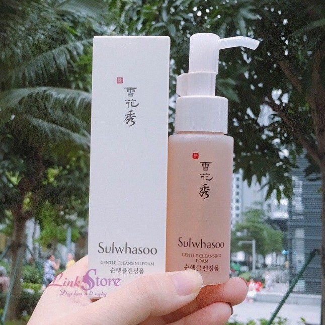 Lọ Sữa rửa mặt dịu nhẹ làm sạch bụi bẩn và tế bào chết Sulwhasoo Gentle Cleansing Foam Ex