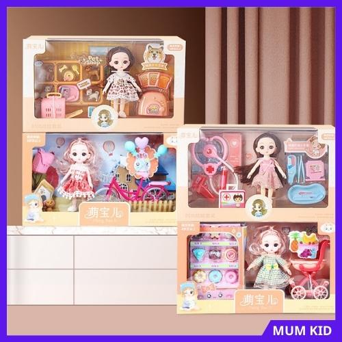 Bộ đồ chơi búp bê công chúa, búp bê chibi cho bé gái 2 3 4 5 6 7 8 tuổi. Trò chơi nhập vai cho con gái MUMKID9