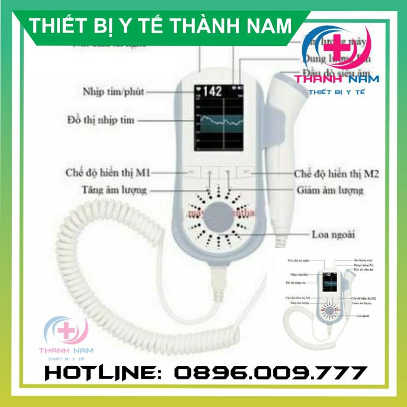 Máy nghe tim thai Jumper JPD-100E - Máy nghe tim thai JPD-100E