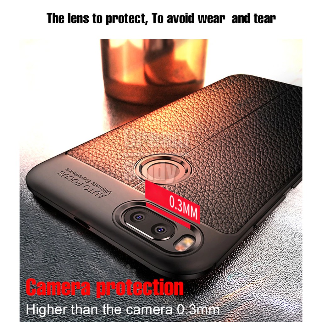 Ốp Lưng Auto Focus Vân Da Cho Xiaomi Mi 5X