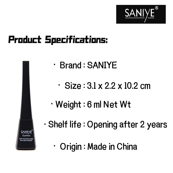 Bút kẻ mắt dạng lỏng không nhòe SANIYE M255 trang điểm chuyên nghiệp tiện dụng | BigBuy360 - bigbuy360.vn