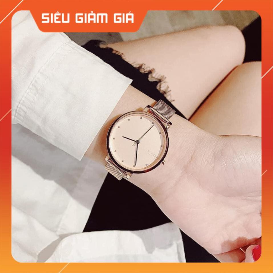 [New 2021] Đồng hồ nữ Skagen SKW7206 & SKW7205 dây mesh mảnh mai Full Box ⚜️Hàng Authentic⚜️
