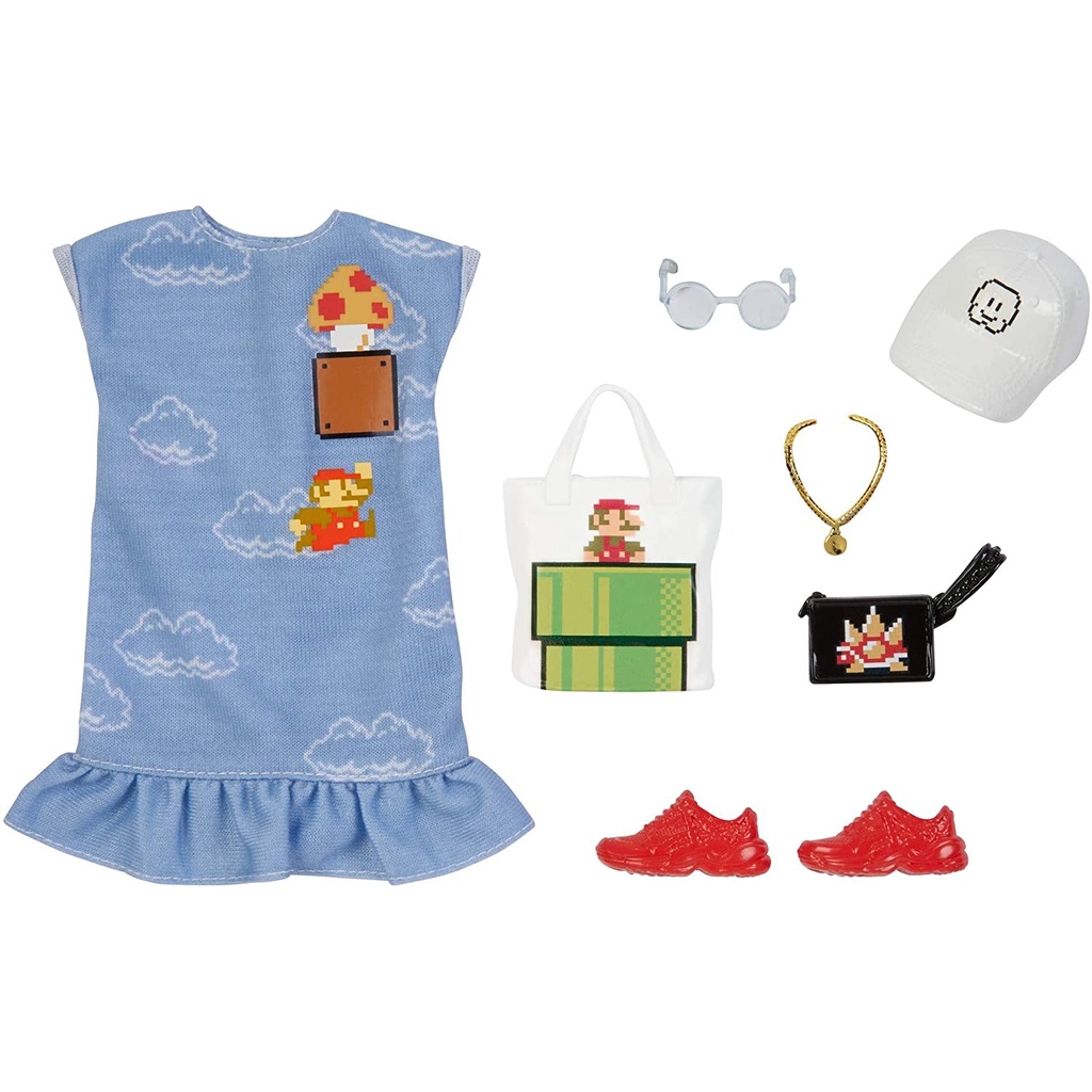 Barbie Storytelling Fashion Combo Set Quần Áo Thời Trang Barbie Chủ Đề Super Mario (Nhiều Mẫu)