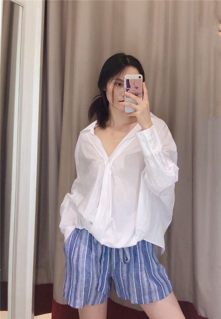 Áo sơ mi kiểu - form rộng