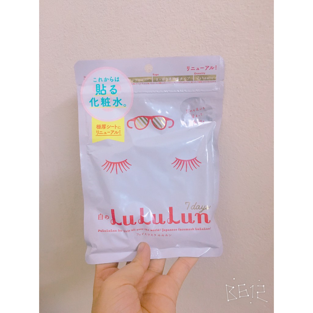 [ HÀNG CÓ SẴN]   Mặt nạ LuLuLun 7days
