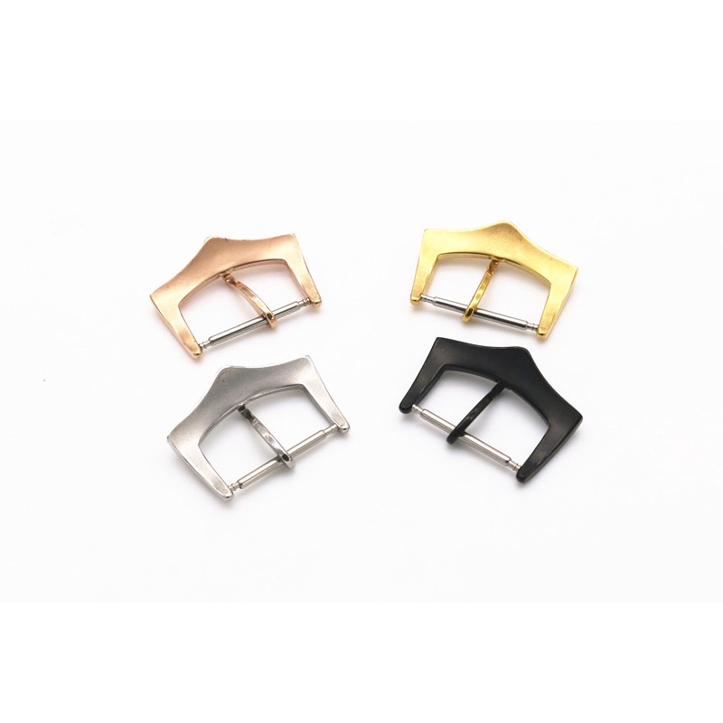 [Phụ kiện đồng hồ] Khóa đồng hồ MS05 thép không gỉ dùng cho dây da nhiều SIZE 12 14 16 18 19 20mm (nhiều màu)