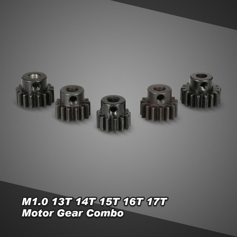 Nhông M1 motor kim loại  13T 14T 15T 16T 17T chống rỉ cho xe điều khiển từ xa 1/8