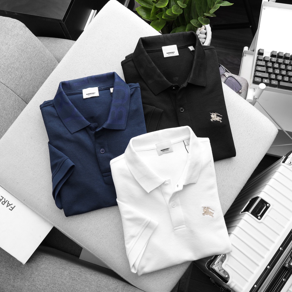 Aó polo nam cao cấp BBR cổ phối 2 khuy,Form Slimfit,vải COTTON khô co dãn 4 chiều,thấm hút mồ hôi,Hàng VNXK