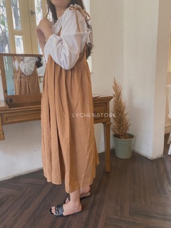 SET YẾM NÂU x SƠ MI CỔ REN
