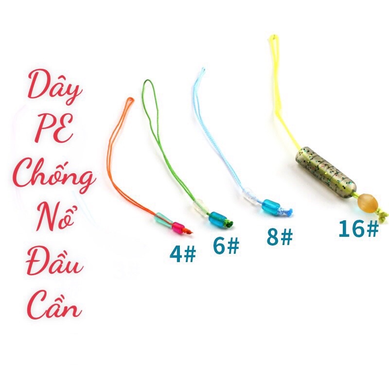 Set 5 Dây PE DÂY ĐỘ ĐẦU CẦN , DÙ ĐỘ CHỐNG NỔ