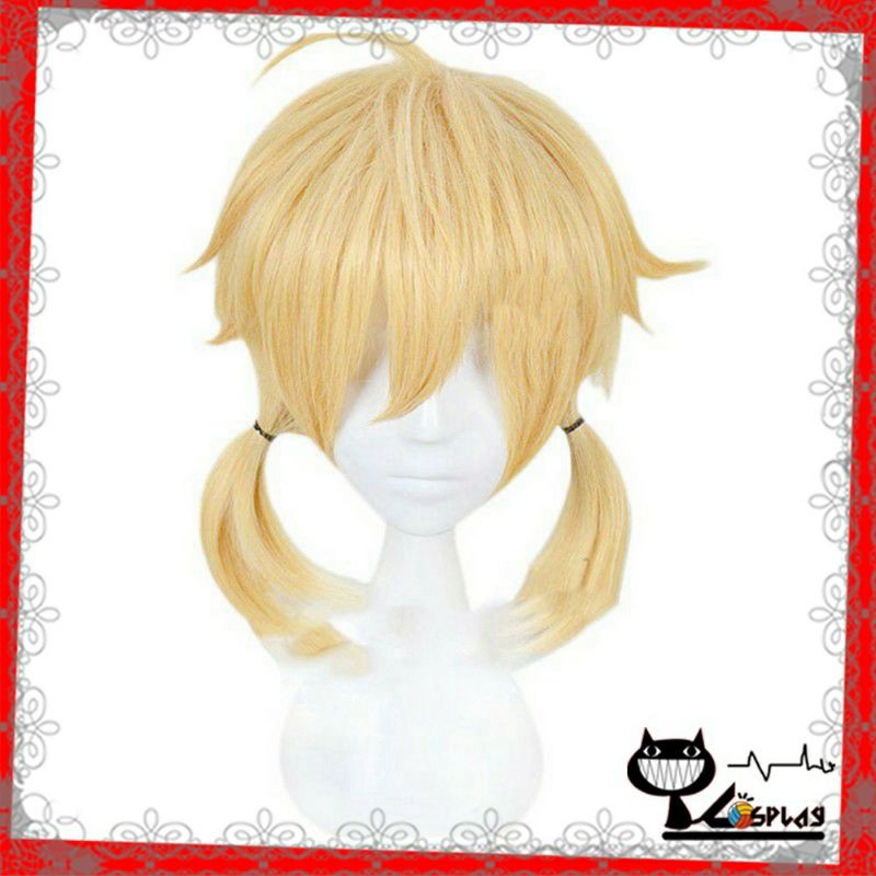 [Sẵn] Wig/tóc giả cosplay Kagamine Rin và Kagamine Len ver kid - Voicaloid màu vàng tại Miu Cosplay