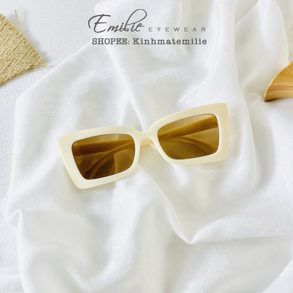 Kính mát nam nữ chất liệu nhựa mắt chống uv400 Emilie eyewear