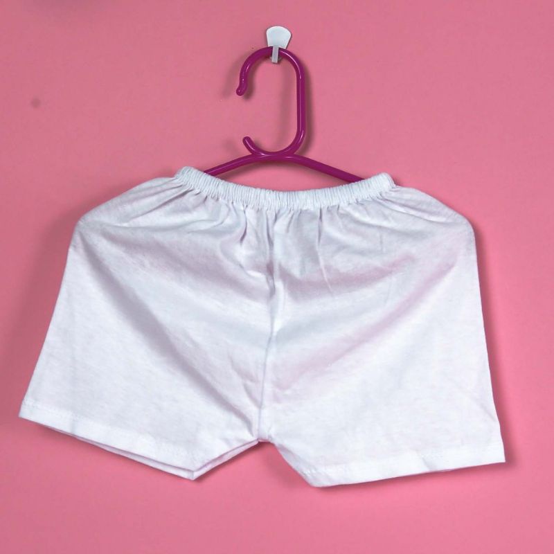 Quần ngắn cotton trắng sơ sinh, quần đùi chục bossini cotton mặc mát cho bé  Bosini loại 2