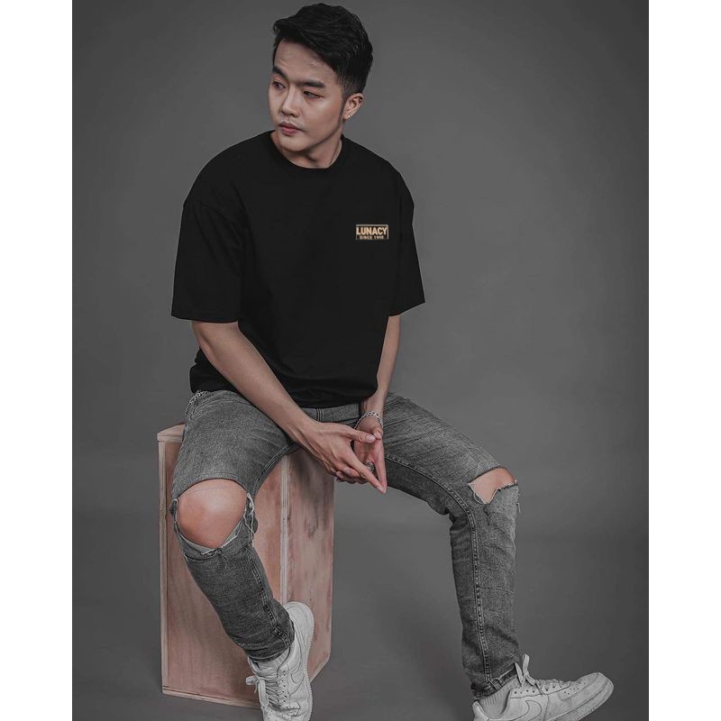 Áo thun tay lỡ D.tshirt phông Unisex nam nữ Cotton oversize form rộng LUNACY | BigBuy360 - bigbuy360.vn
