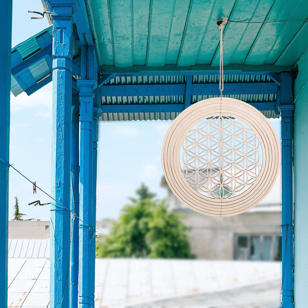 Bảng Gỗ In Hoa Tiết Hình Học Dùng Trang Trí Nhà Cửa