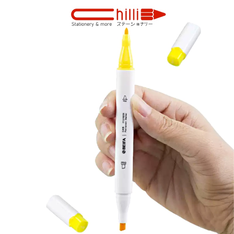 Bút Màu Maker Touch Dual Tip Marker Beifa 2 Đầu Nhỏ Màu Sắc Tươi Sáng