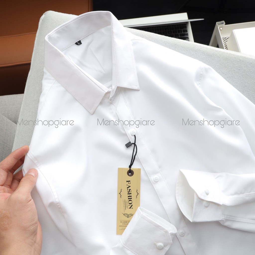 ÁO SƠ MI TRẮNG - VẢI CHUẨN SHOP