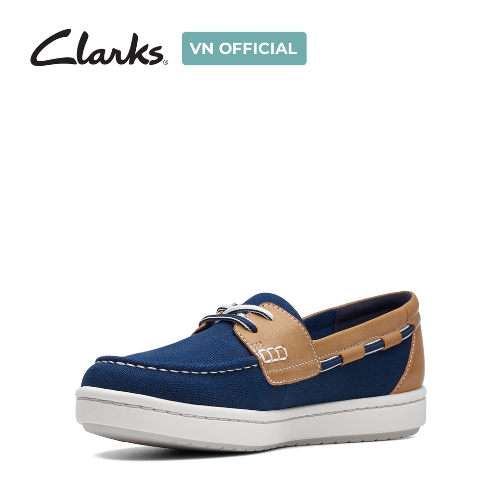 Giày Lười Nữ CLARKS Step Glow Lite màu xanh biển