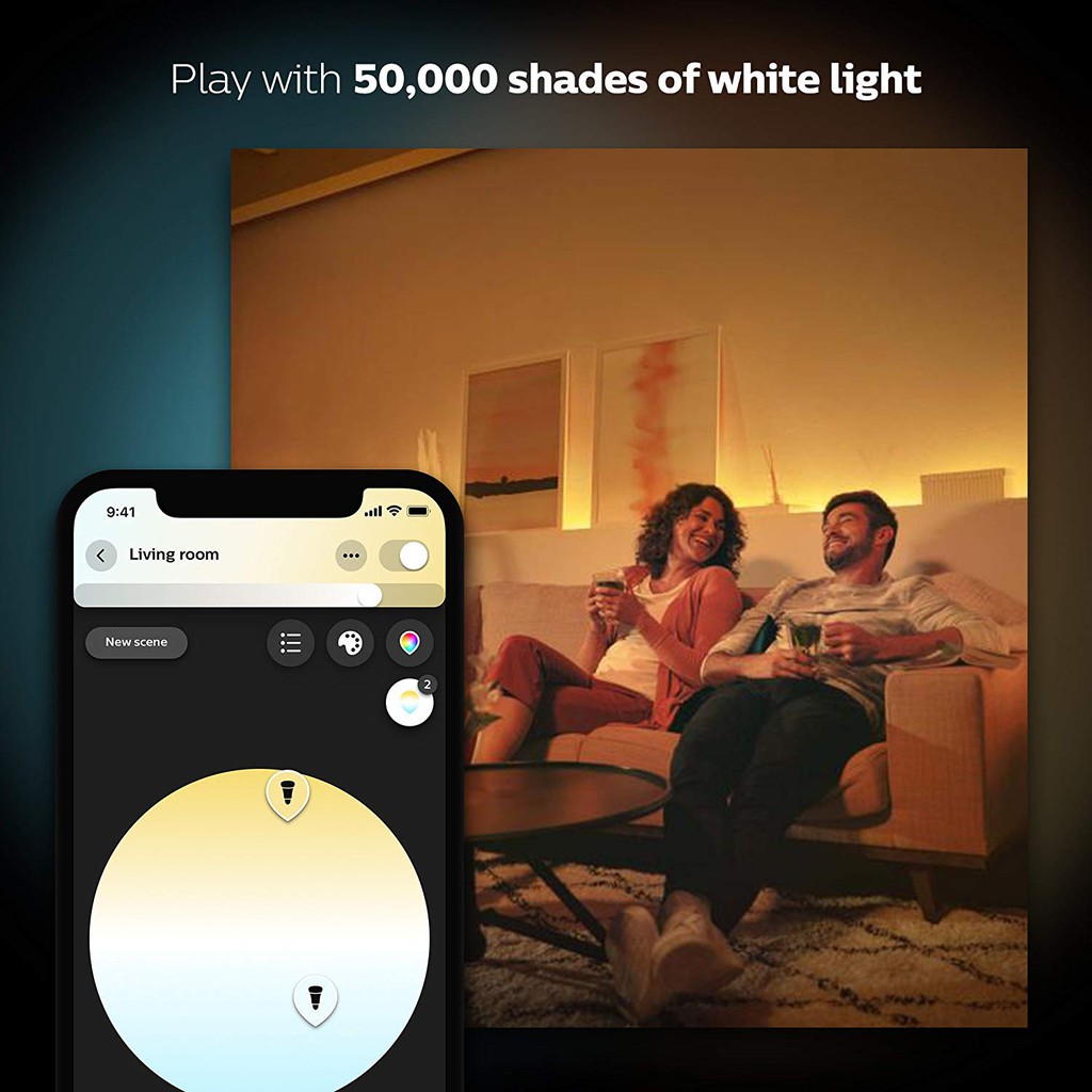 Đèn LED dây 16 triệu màu Philips Hue Lightstrip Plus bản mới nhất 2020 v4 hỗ trợ thêm kết nối Bluetooth