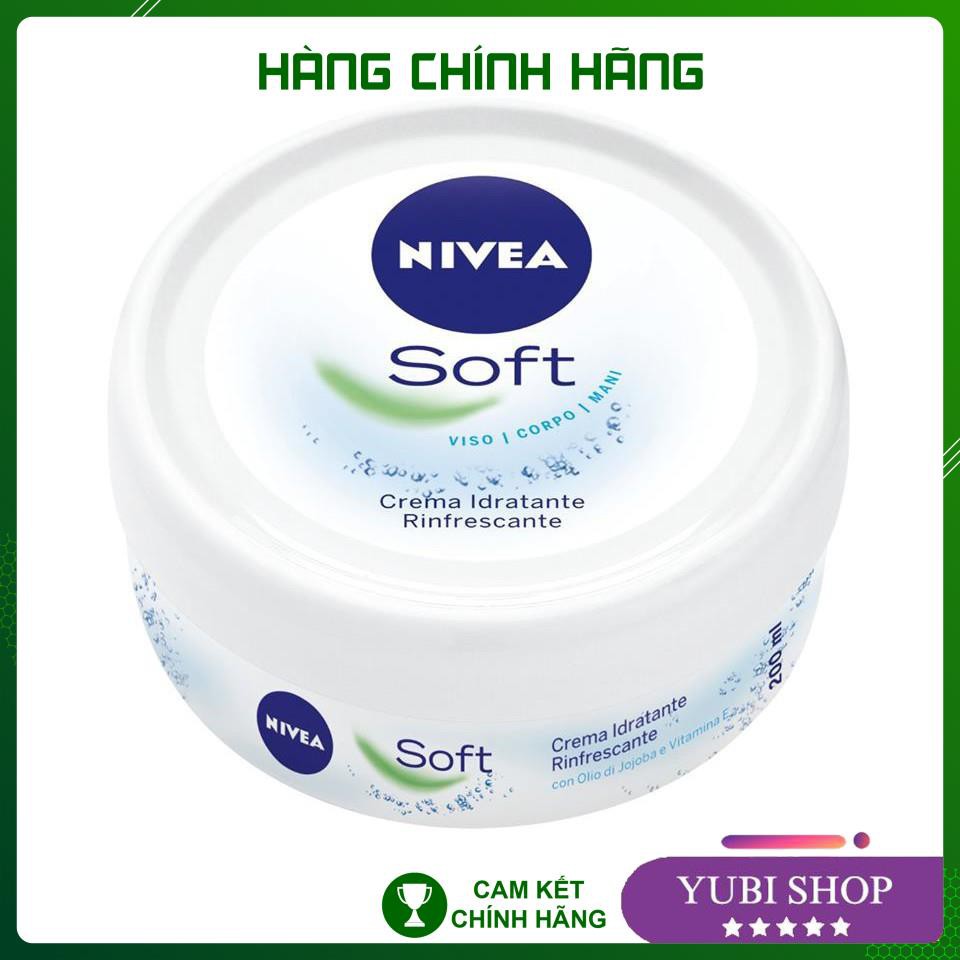 Kem Dưỡng Ẩm, Kem Dưỡng Trắng Da NIVEA SOFT Dung Tích 200ML Hàng Đức Chính Hãng