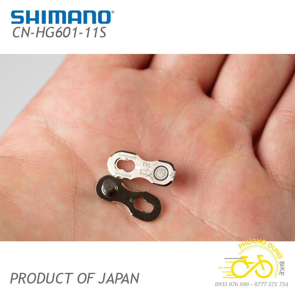 Xích sên xe đạp Shimano 105 CN HG601 11 speed - Quick Link - Fullbox Hàng Chính Hãng