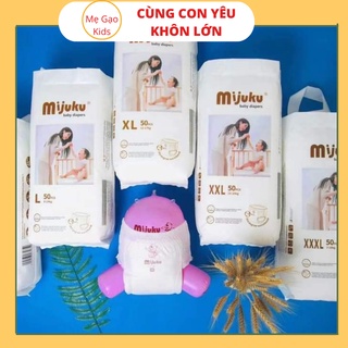 Bỉm quần mijuku xuất nhật size m, l, xl, xxl, xxxl bịch 50 miếng