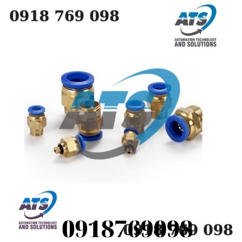 ĐẦU NỐI NHANH KHÍ NÉN PC ĐỦ CÁC LOẠI REN ĐỦ CÁC LOẠI ỐNG 4-6-8-10-12, CÚT NỐI HƠI KHÍ NÉN