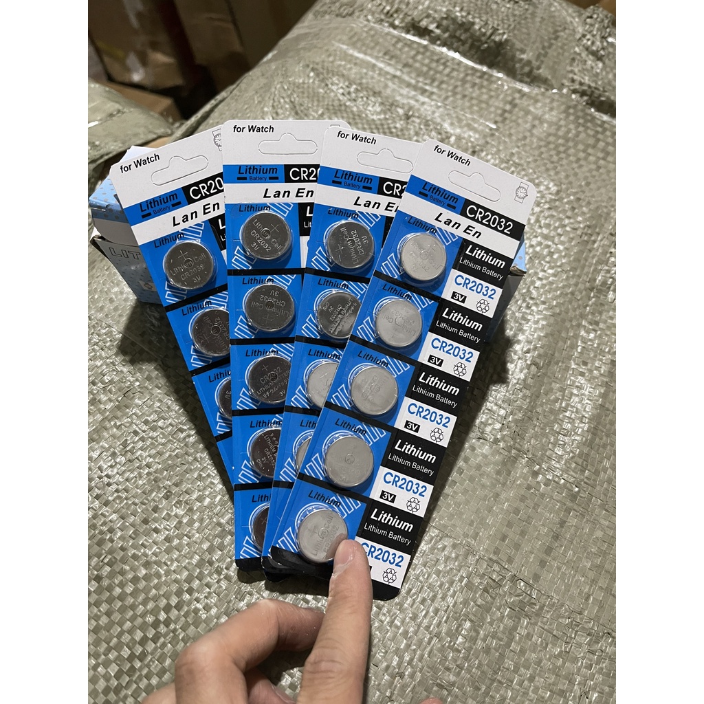 Pin cmos CR2032 1 vỉ 5 viên hàng dùng nhiều trong máy tính để bàn.