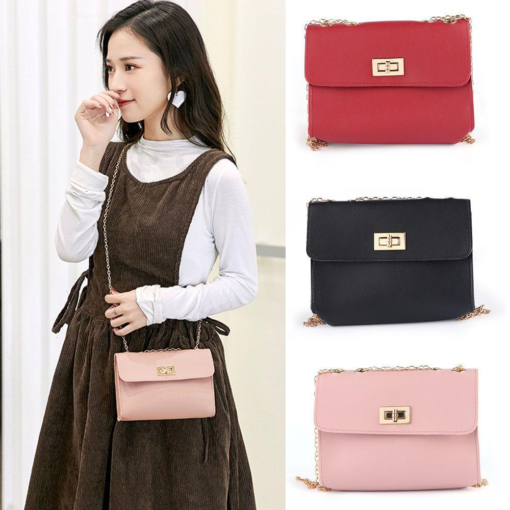 BSUNS Women Messenger Bag Small Chain Sling Bag PU Leather Ladies Crossbody