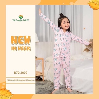 Bộ pizama lanh bé gái Việt Thắng