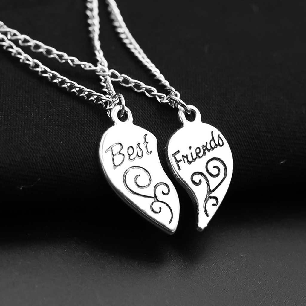 1 Cặp vòng cổ Mặt Khắc Chữ Best Friends Cho Nữ