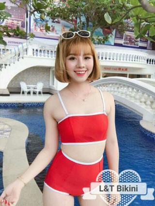 Bikini 2 mãnh sexy quần cạp cao