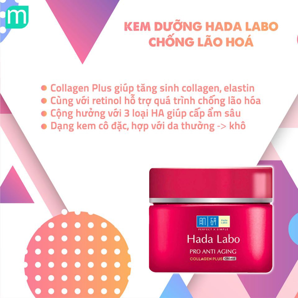 Kem Dưỡng Hadalabo Pro Anti Aging Collagen Plus 50G (Đỏ)