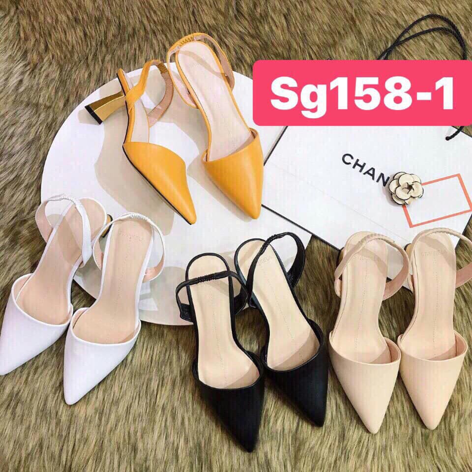 Guốc tiểu thư bít mũi đế 5cm ( kèm ảnh thật)