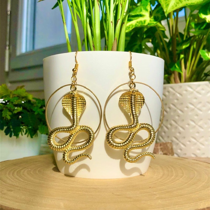 Khuyên Tai Hình Rắn Phong Cách Vintage Thời Trang