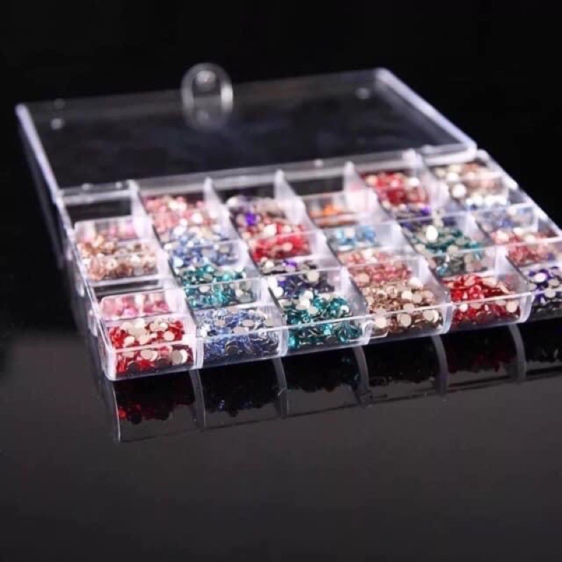 Hộp Đựng Đá Nail- Đựng Phụ Kiện Nail