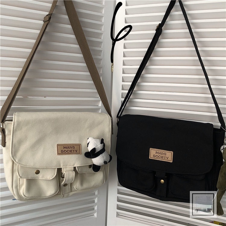 Túi Vải Canvas Đeo Vai Phong Cách Thời Trang Nhật Hàn