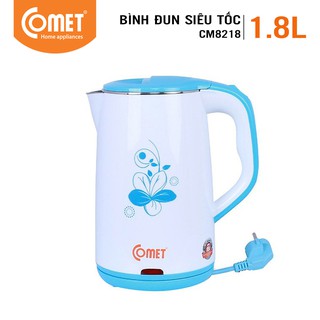 Bình Đun Siêu Tốc COMET inox 304 1.8L CM8218N - Hàng chính hãng