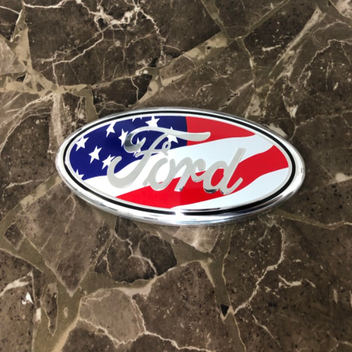 Biểu tượng Logo gắn sau xe FORD Kích thước 17.8cm*7cm - 2 màu - Mã sản phẩm F150