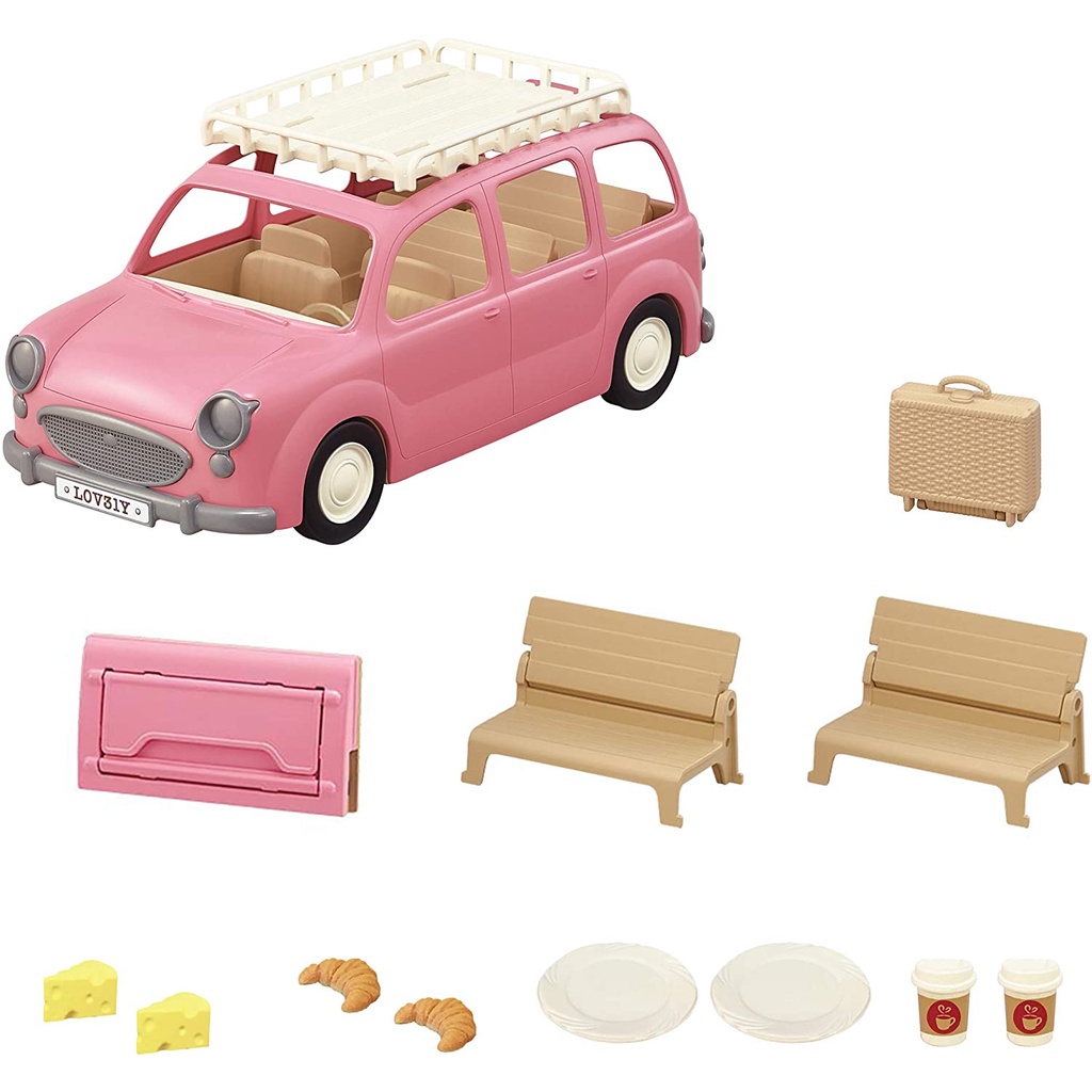 Đồ Chơi Sylvanian Families Xe Du Lịch Dã Ngoại Gia Đình Family Picnic Wagon