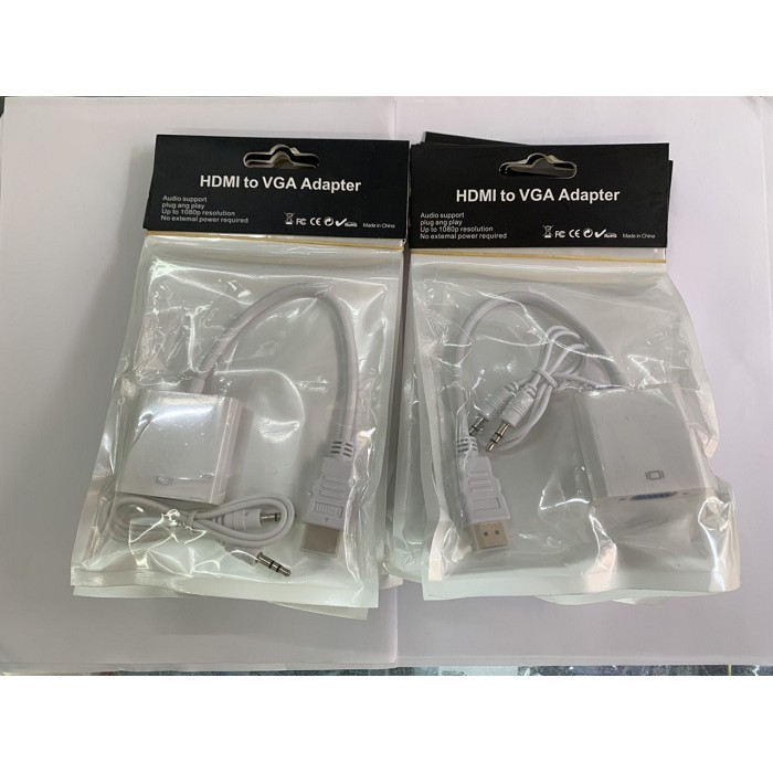 Cáp HDMI to VGA có âm thanh Audio